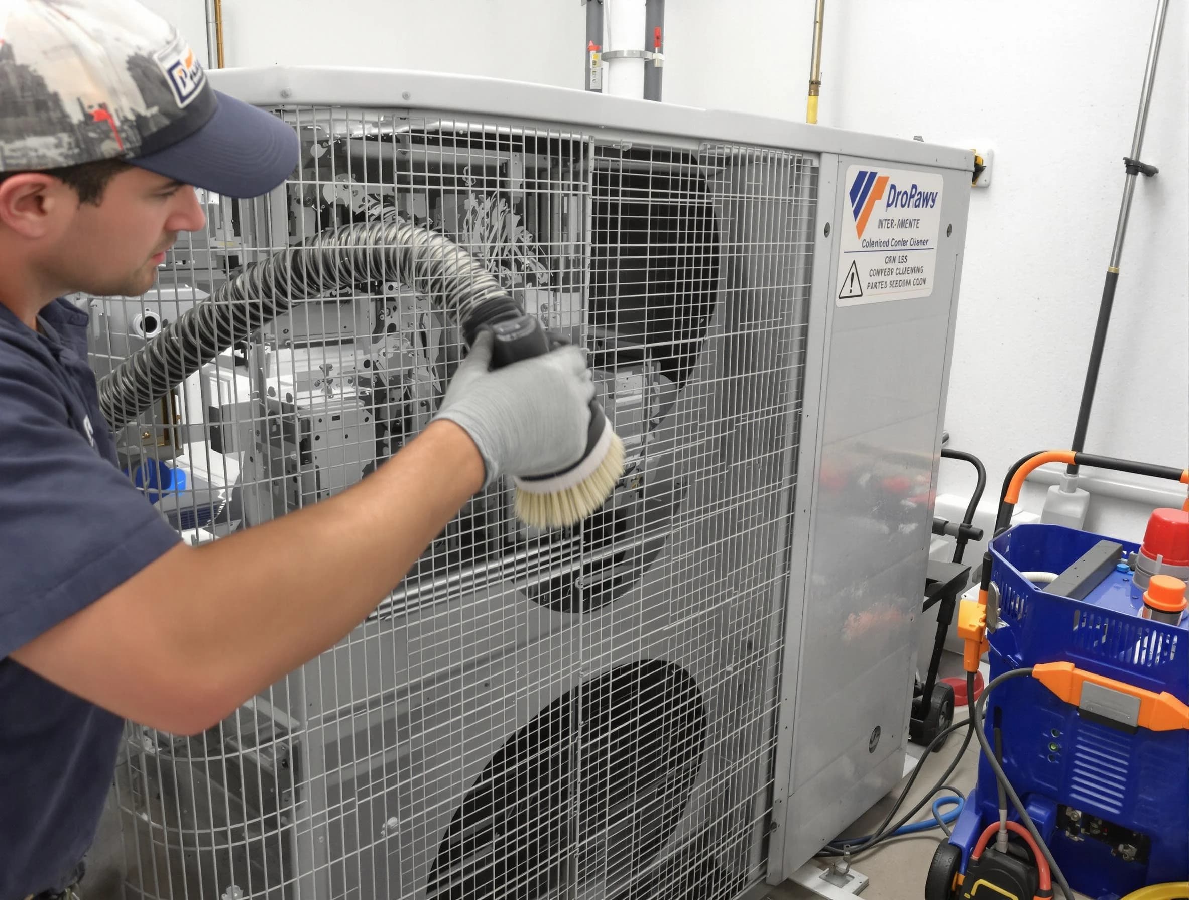 West Covina Air Duct Cleaning specialist performing precision AC coil cleaning for improved system performance in West Covina