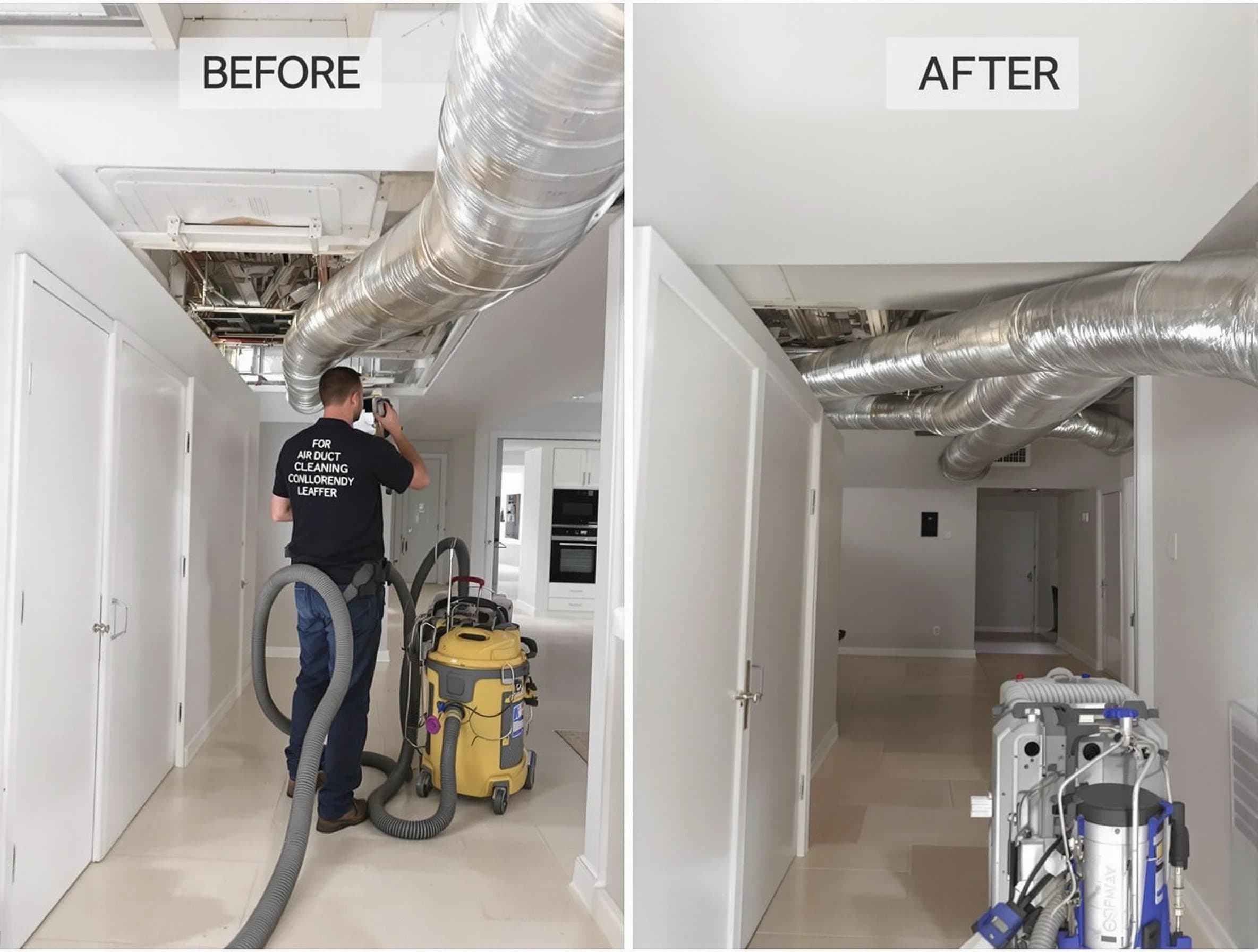 West Covina Air Duct Cleaning professional performing thorough air duct cleaning in West Covina